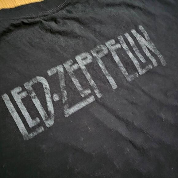Vintage Led Zeppelin Black T Shirt The Song Remains The Same Large L 100% Cotton - Picture 7 of 9